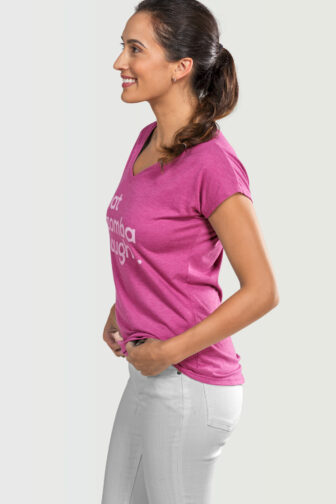 Womens T shirt V Neck That Kizomba Though Heather Rasberry 2153