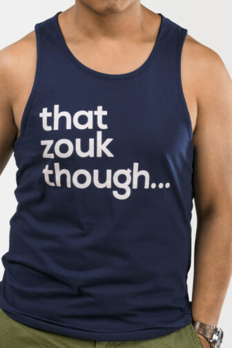 Mens Tank Top ThatZoukThough Navy Blue 5136