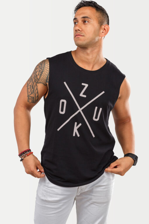 Mens Tank Top Zouk X Black 4324