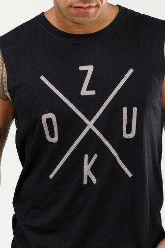 Mens Tank Top Zouk X Black 4410