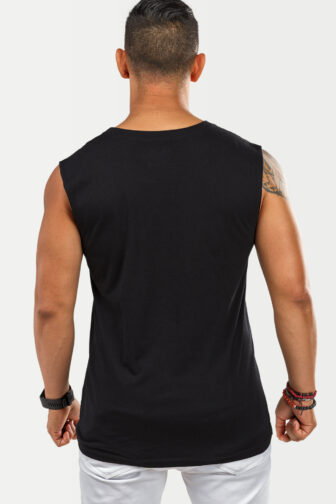 Mens Tank Top Zouk X Black 4431