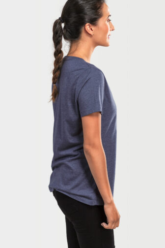 Zouk Mode On - Women's T-shirt Womens T shirt V Neck Zouk Mode On Heather Navy Blue 2727