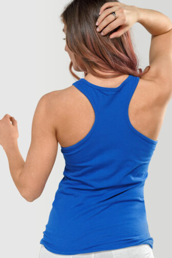 Womens Tank Top Bachata and Chill Royal Blue 1242