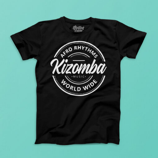 Mens T shirt Kizomba Africa Black FPO
