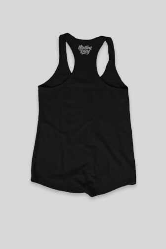 Womens Tank Top Zouk Hair Dont Care Flat Black Back