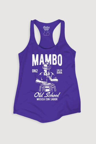 Womens Tank Top Mambo Conga Purple Front FPO