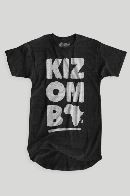 Mens T shirt Kizomba Africa Continent Grey FPO