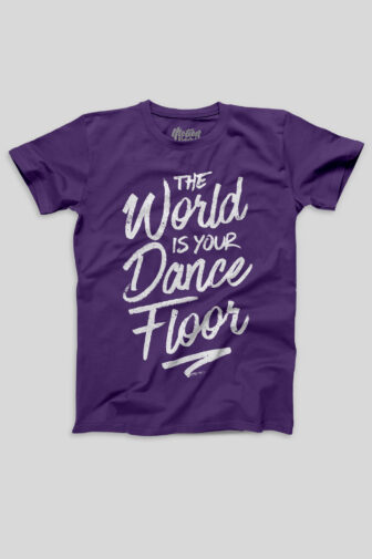 The World Is Your Dance Floor - Men's T-shirt Mens T shirt TheworldIsYourDanceFloor Purple