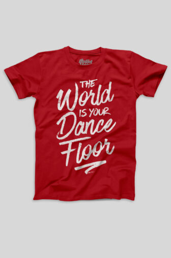 The World Is Your Dance Floor - Men's T-shirt Mens T shirt TheworldIsYourDanceFloor Red