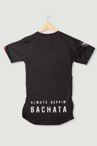 Men & Women Dance Clothing for Bachata, Kizomba, Salsa, Zouk Dancers Mens T shirt Always Repin Bachata Black Back