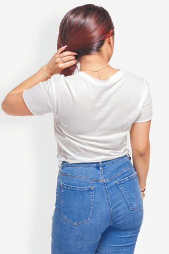 Womens T shirt Bachata Mode On V2 White 0044