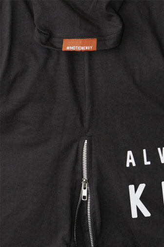 Mens T shirt Always Repin Kizomba Black Left Sleeve