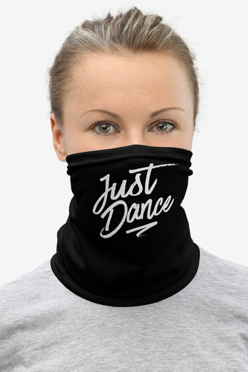 Neck Gaiters Just Dance Black Female1 Face Front