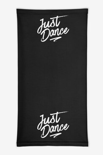 Neck Gaiters Just Dance Black Product Front Flat