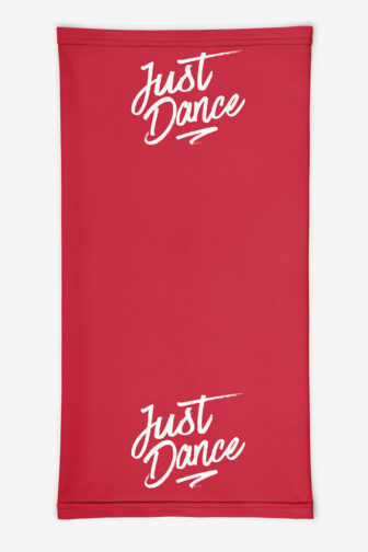 Neck Gaiters Just Dance Red Product Front Flat