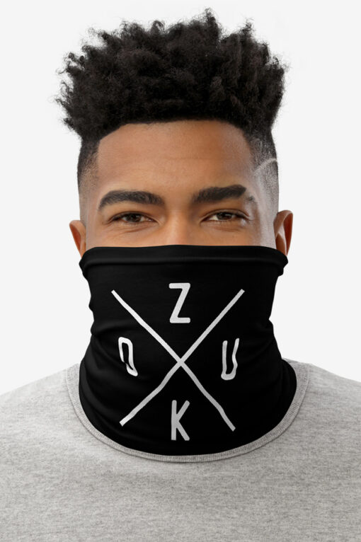 Neck Gaiters Zouk X Black Male1 Face Front