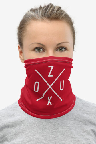 Neck Gaiters Zouk X Red Female1 Face Front