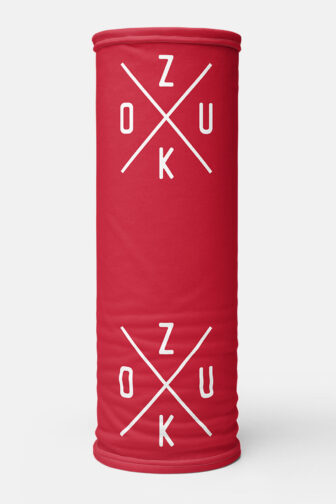Neck Gaiters Zouk X Red Product Front Rolled