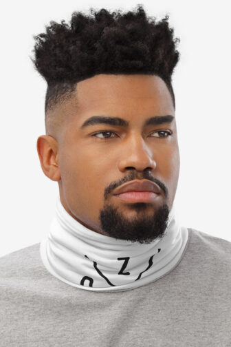Neck Gaiters Zouk X White Male1 Neck Right