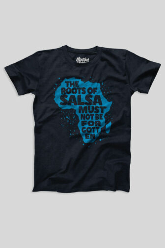 Mens T shirt FPO The Roots Of Salsal Blue Front