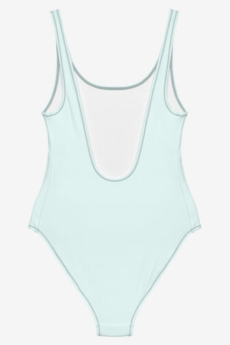 Swimsuit Old School Mambo Very Light Blue Product Back