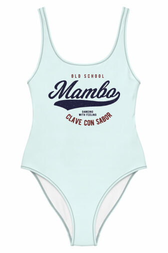 Swimsuit Old School Mambo Very Light Blue Product Front