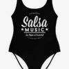 Swimsuit Salsa Music Black Product Front
