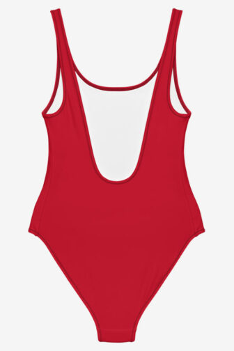 Swimsuit Salsa Music Red Product Back