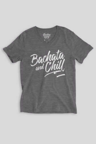 Mens T shirt FPO Bachata and Chill Grey Front