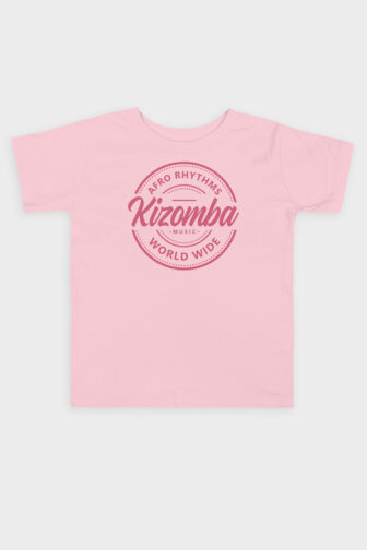 Toddler Kizomba Afro Rhythms Short SleeveT shirt Pink