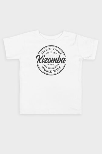 Toddler Kizomba Afro Rhythms Short SleeveT shirt White