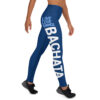 Bachata Leggings - Live Love Dance - Navy Blue all over print yoga leggings white right 6525f5910013f